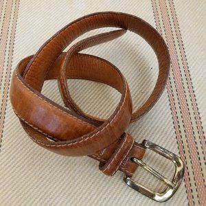 STRUCTURES Vintage Brown Leather Belt